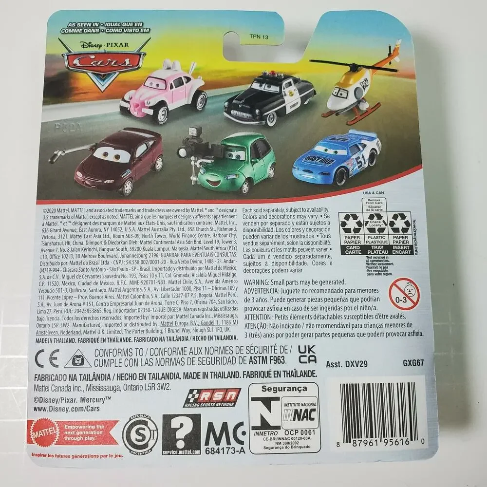 Disney Pixar Cars MARLON CLUTCHES McKAY Security Car Diecast 1:64 New Piston Cup